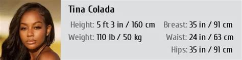 Tina Colada's Height Measurement