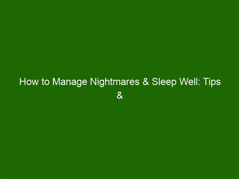 Tips for Coping with Dreams About Inflammation in the Eye: Strategies to Manage Nightmares and Interpretations