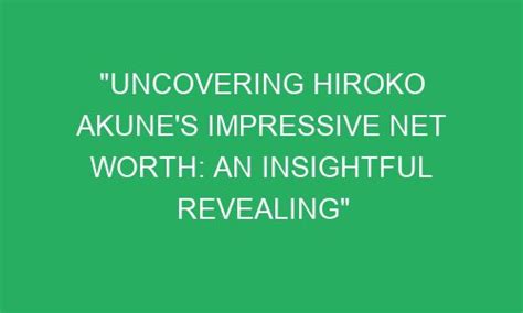 Uncovering Hiroko Furuta's Path to Career Triumph