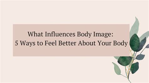 Understanding the Influence on Body Image When Experiencing Dreams Related to Weight