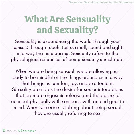 Understanding the Role of Sensuality in Intimate Encounters