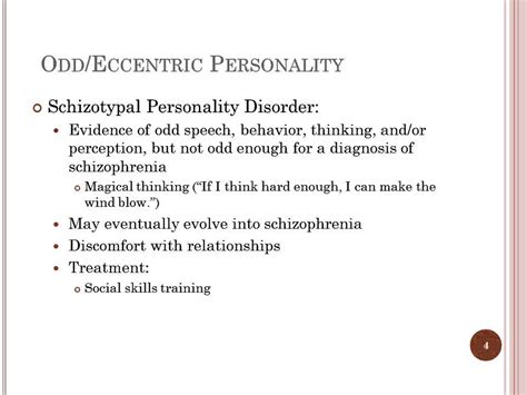 Unique Characteristics of Eccentric Individuals