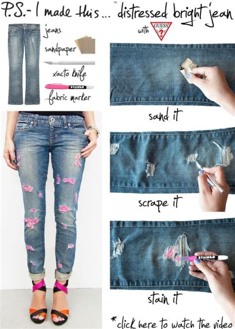 Unleash your creativity: DIY ripped jeans and personalized distressing techniques