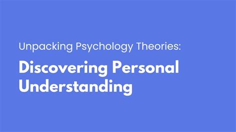 Unpacking the Psychological Significance