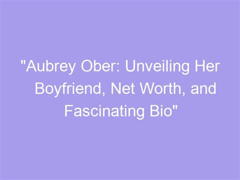 Unveiling Aubrey Diamond's Net Worth