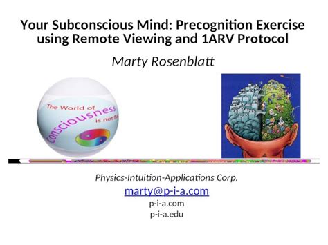 Unveiling the Intuitive Power of the Subconscious: Exploring the Potential of Precognition