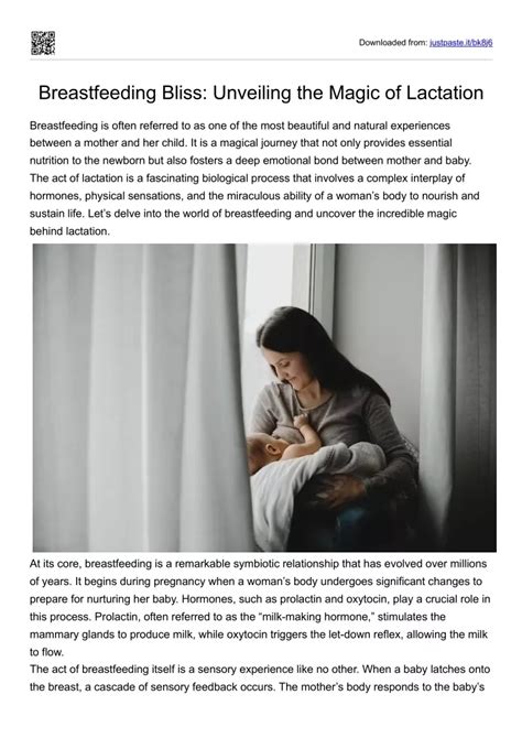 Unveiling the Science Behind Stimulating Lactation