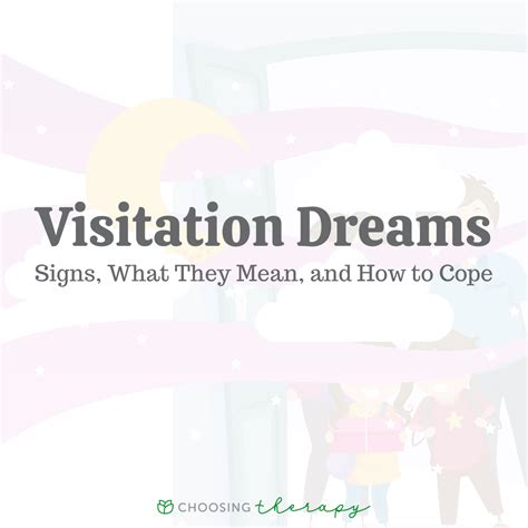 Visitation Dreams: A Glimpse from the Other Side