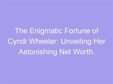 Wealth: The Fortune of Cyndi Playnice