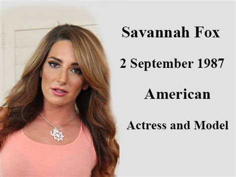 What is Savannah Fox's Figure?