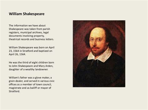 Who was Shakespeare: A Brief Biography