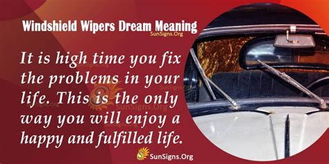 Windshield Wipers in Dreams: Understanding the Role of Clearing Obstacles